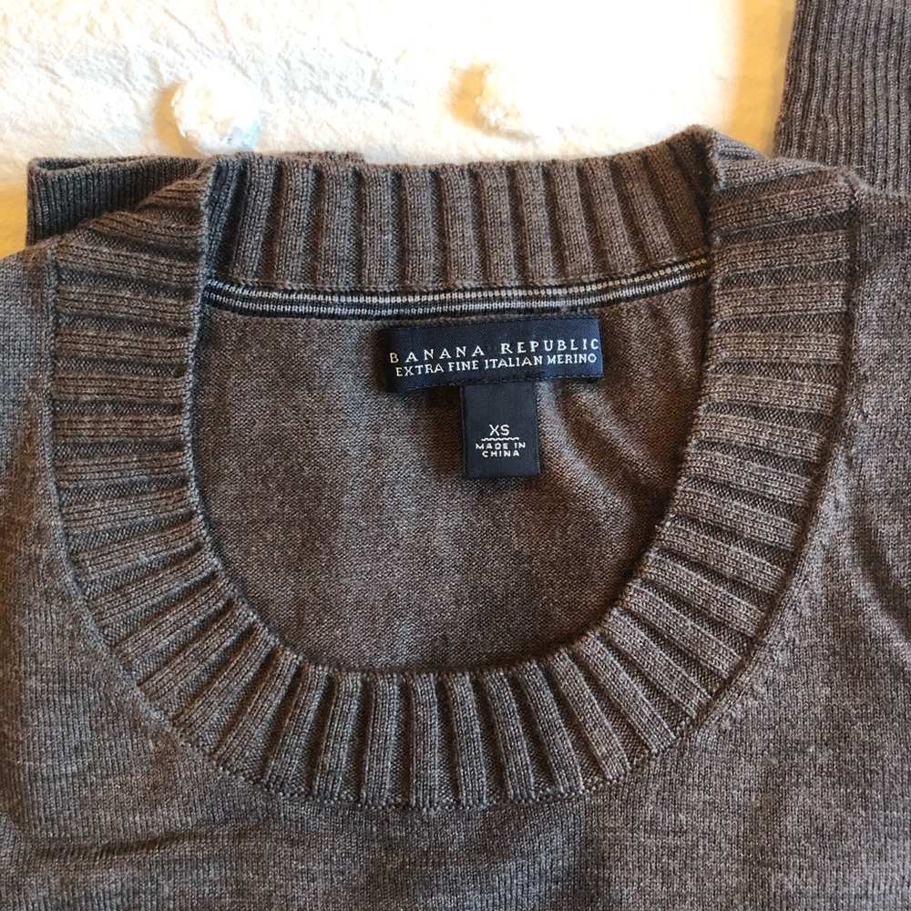 Banana Republic Italian Merino Scoop Neck Sweater